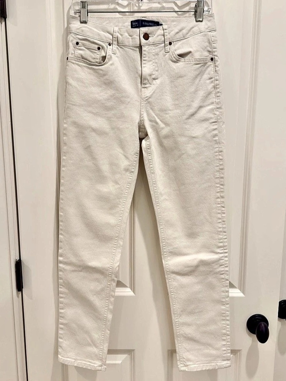 Boden Girlfriend Jeans in White Size 6
